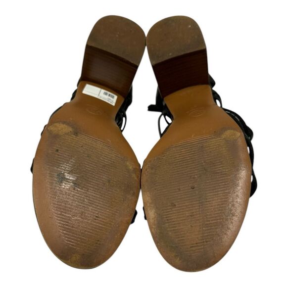 Dune London Women's Black Strappy Gladiator Style Heeled Sandals 40 10 - Picture 6 of 6